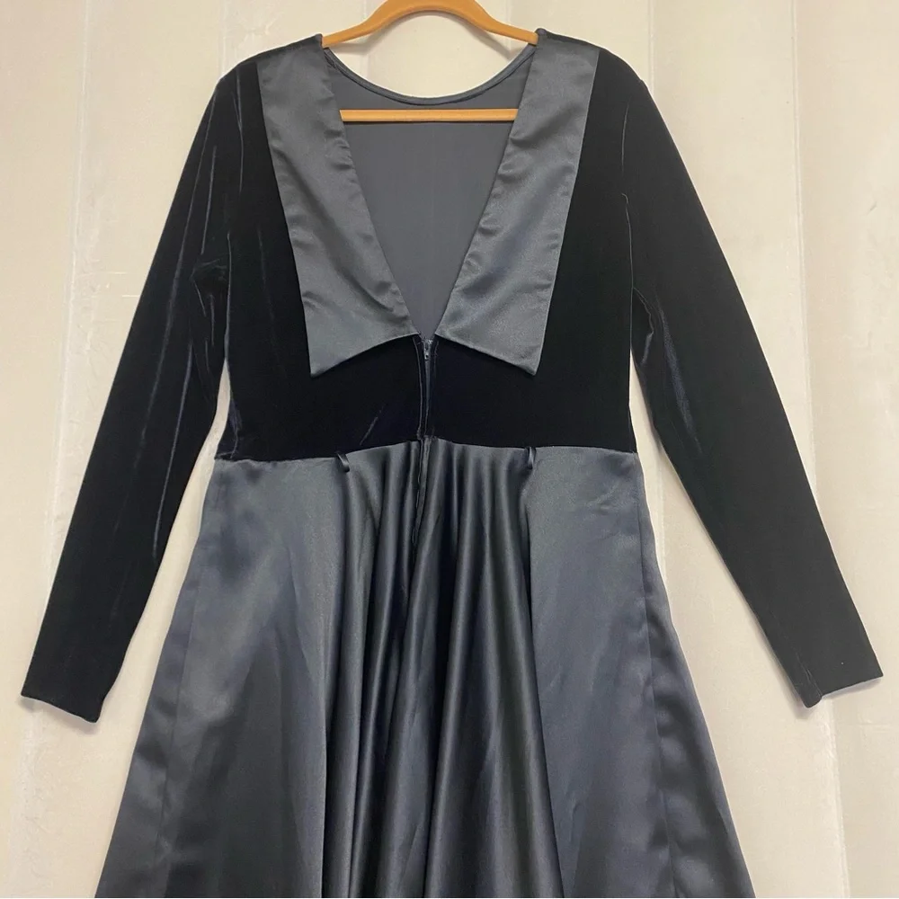 Vintage Scott McClintock Dress Size 16 Velvet Whimsigoth Formal Fairy Grunge
